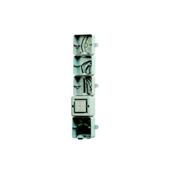 STA3DC024G E2S STA3DC024AA0A1G Grey Junction Box & SONF1 DC Assembly for 3 x L101 beacons 12/24vDC